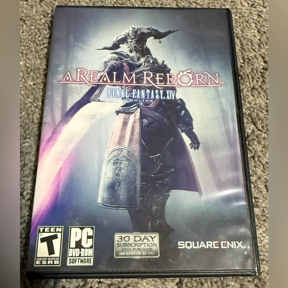$5 Final Fantasy XIV: A Realm Reborn - Black PC Game Case $5 WHEN BUNDLED WITH 3